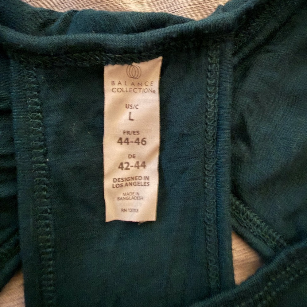 Balance collection workout/yoga tank size Large